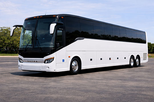 56-passenger charter bus available for charter in Lakewood, NJ